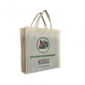 Nonwoven Tela Çevre Dostu Kurum Çantası - 35x40x10cm