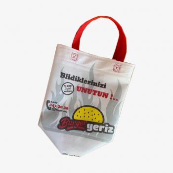 Ultrasonik Körüklü Fast Food (Hamburger) Tela Nonwoven Çanta