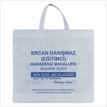 Muhtar Adayı Nonwoven Tela Bez Çanta